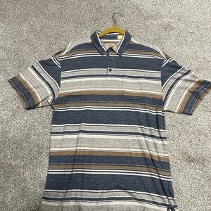 RedHead Blue and Brown Polo Shirt Casual Knit